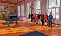 Товарищеская встреча преподавателей и студентов по настольному теннису.